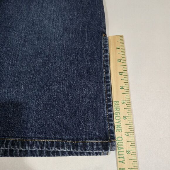 Vtg Y2K 90's Abercrombie & Fitch Midi Slit Hem Denim Skirt Womens 8 Retro USA - Picture 6 of 11